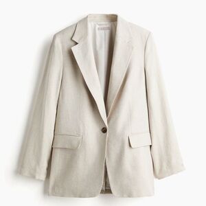 H&M Linen Blend Blazer - Size Medium